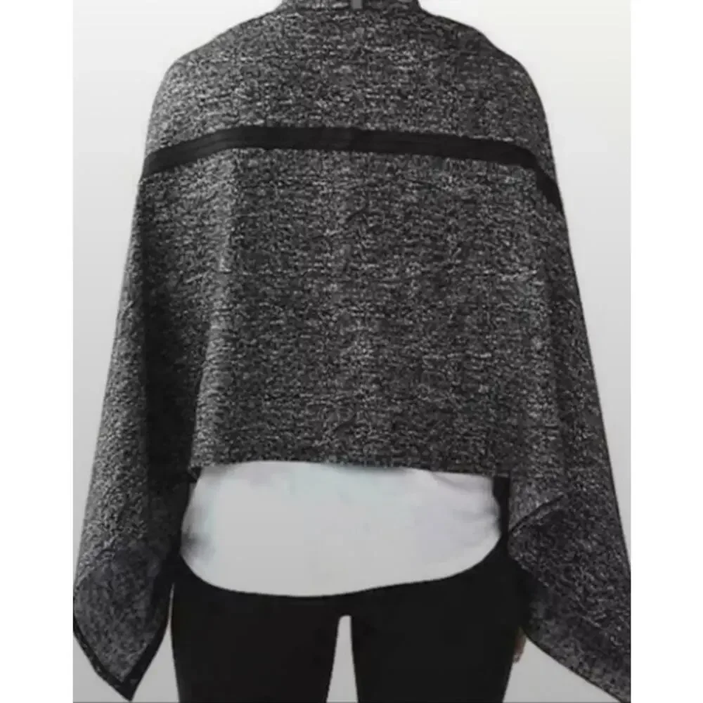 Lululemon Vinyasa Scarf‎ Gray Heather Wrap Shawl Travel Athleisure NWT